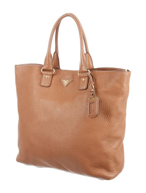 prada daino shopper with side zip|PRADA Vitello Daino Side Zip Shopper Tote Cammeo.